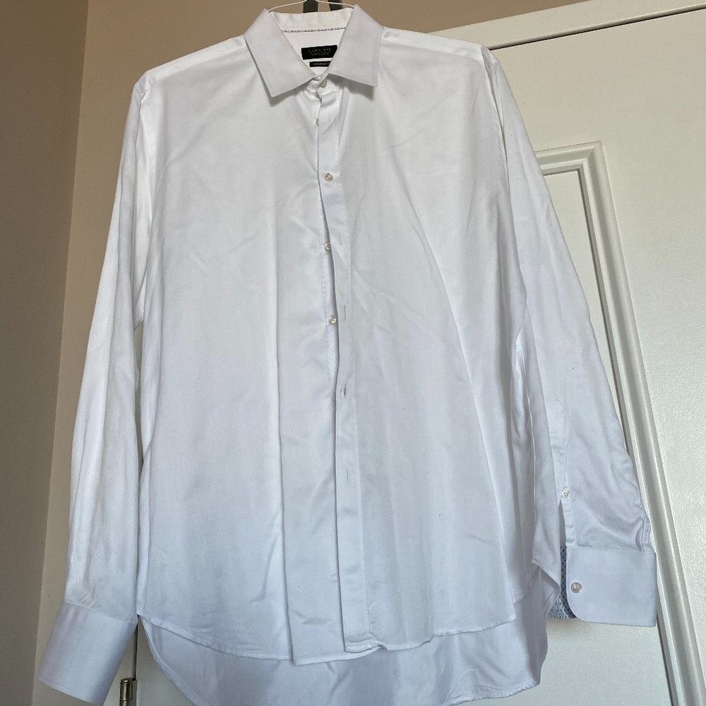 Zara Man Tailored Fit Shirt (White)
